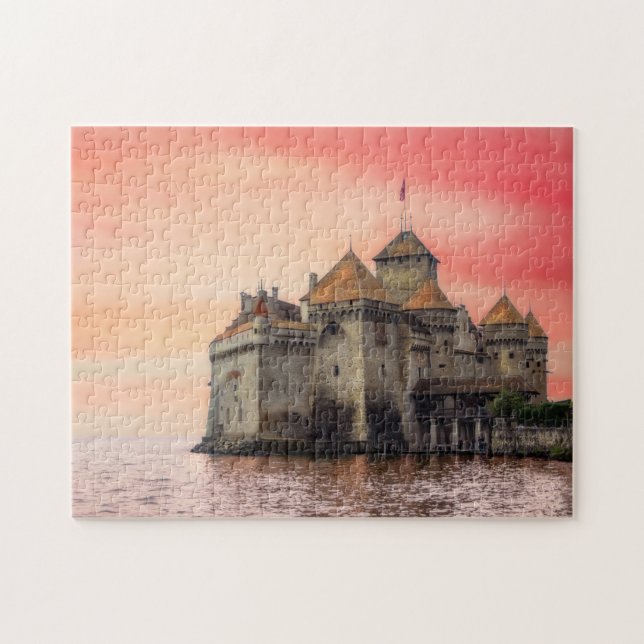 Beau Château de Chillon Puzzle (Horizontal)