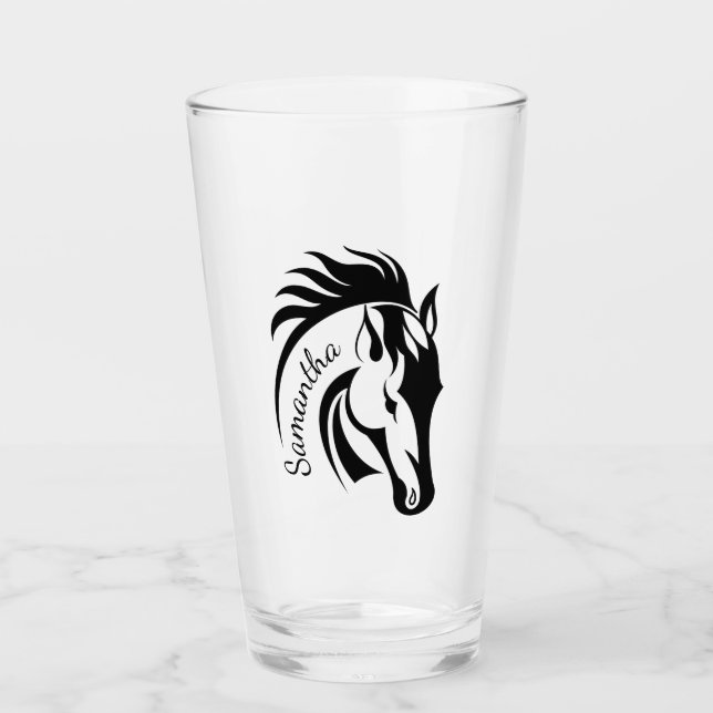 Beau Cheval Design Verre à boire (Devant)