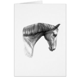 Beau cheval foncé vintage