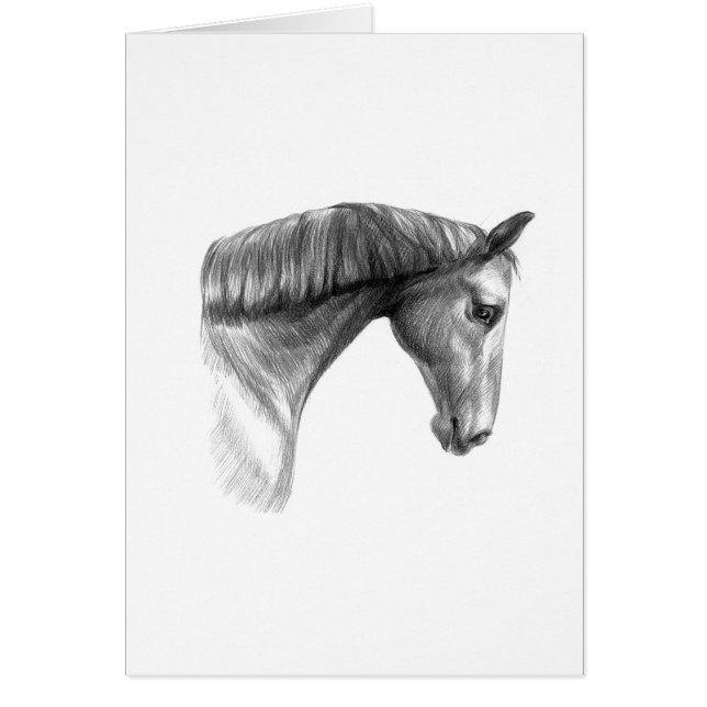 Beau cheval foncé vintage (Devant)