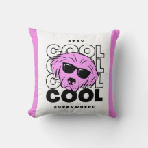 BEAU CHIEN ROSE CHIEN COSY COUSSIN DOUX. Coussin d
