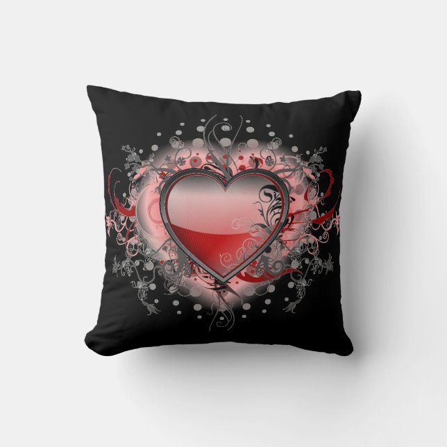 Beau Coeur Décor Lève Oreiller (Recto)