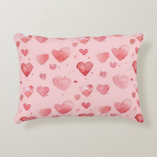Beau coeur motif Accent Coussin (Devant)