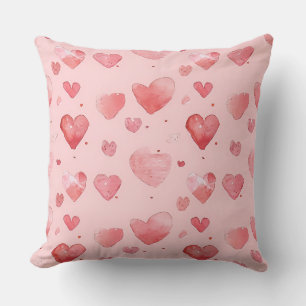 Beau coeur motif Grand oreiller à lancer
