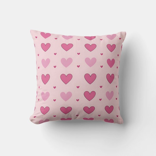 Beau coeur motif Petit oreiller à Thon (Recto)