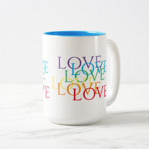 BEAU COUP D'AMOUR Tall Bleu Mug à deux tons