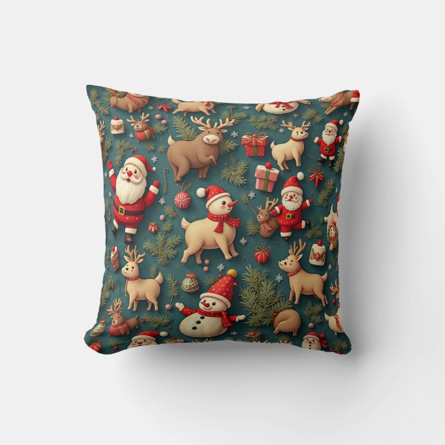 Beau coussin coussin de Noël (Recto)