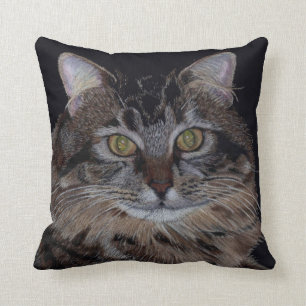 Beau coussin de chat de ragondin du Maine