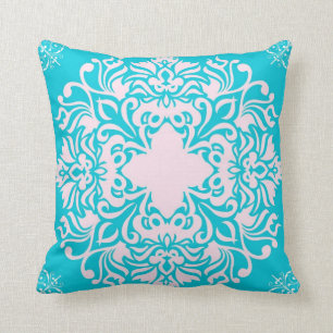 Beau coussin de turquoise avec la conception