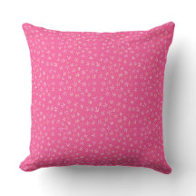 Beau coussin design fleuri rose riche