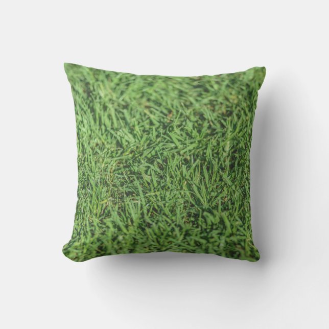 Beau coussin extérieur vert herbeux (Recto)