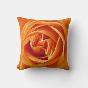 Beau Coussin Floral Fleur Rose Jaune