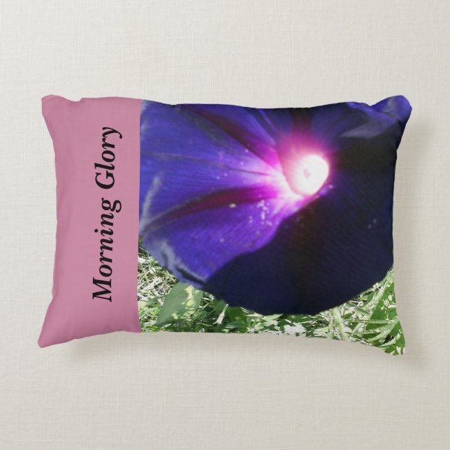 Beau coussin floral pourpre d'accent (Dos)