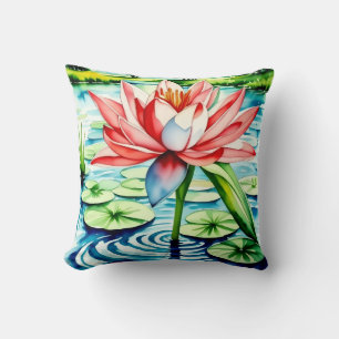 Beau coussin Lily Flower