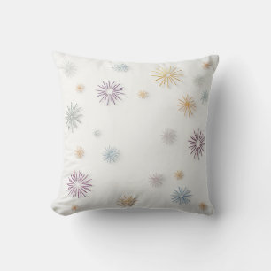 Beau coussin motif de flocon de neige