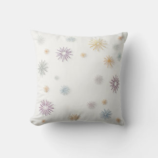 Beau coussin motif de flocon de neige