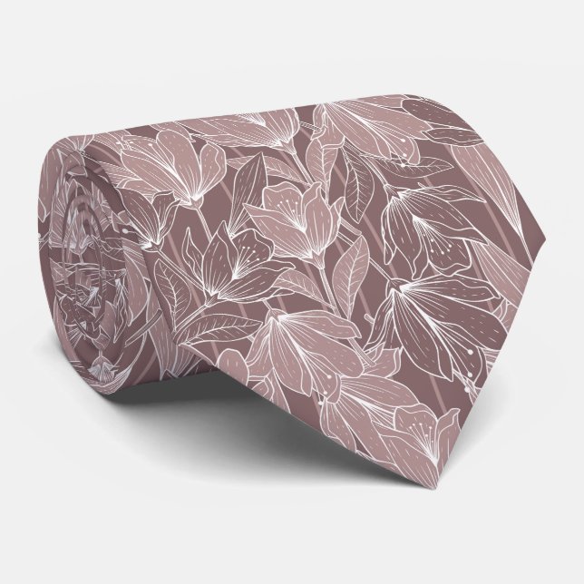 Beau Cravate Jardin Fleur (Roulé)