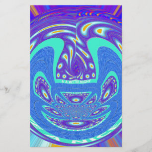 Beau cyan bleu kaléidoscope vectoriel design