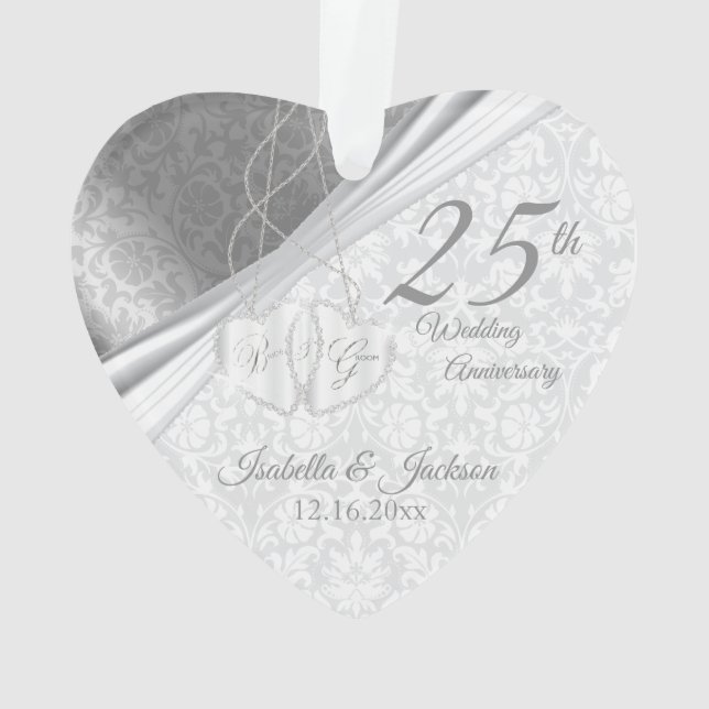 Beau Damassé - 25e Anniversaire de Mariage Argenté (dos)