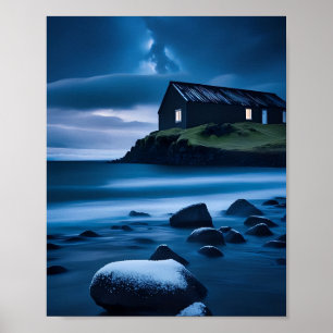 Beau décor marin ou affiche de dessin