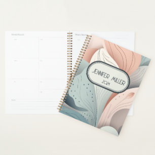 Beau design feuille pastel élégant