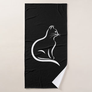 Beau dessin de chat pour amoureux des animaux.
