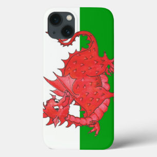 Beau Dragon rouge sur coque ipad vert et blanc