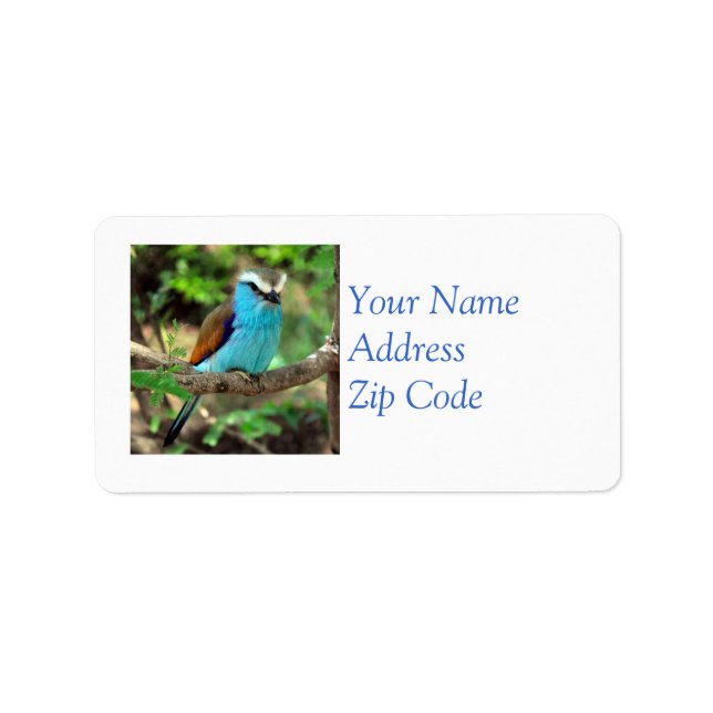 Beau Étiquette de messagerie Bluebird (Devant)