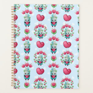Beau Floral Mason Jar Hearts Motif