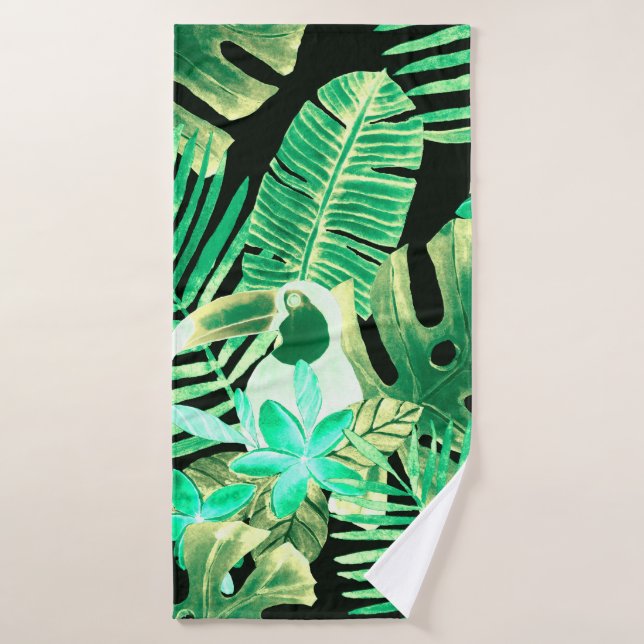 Beau fond motif d'été fleuri sans soudure (Serviette de bain)