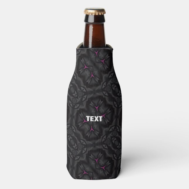 Beau fou Abstrait Zipped Bottle Glacière (Bottle Devant)