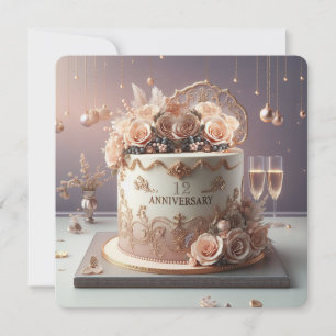 BEAU GÂTEAU FLORAL ANNIVERSAIRE SALUANT