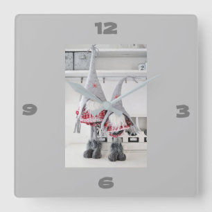 **BEAU GNOME FINLANDAIS NOËL** HORLOGE