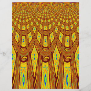 Beau Golden Brown Africain Tribal Imprimé vecteur