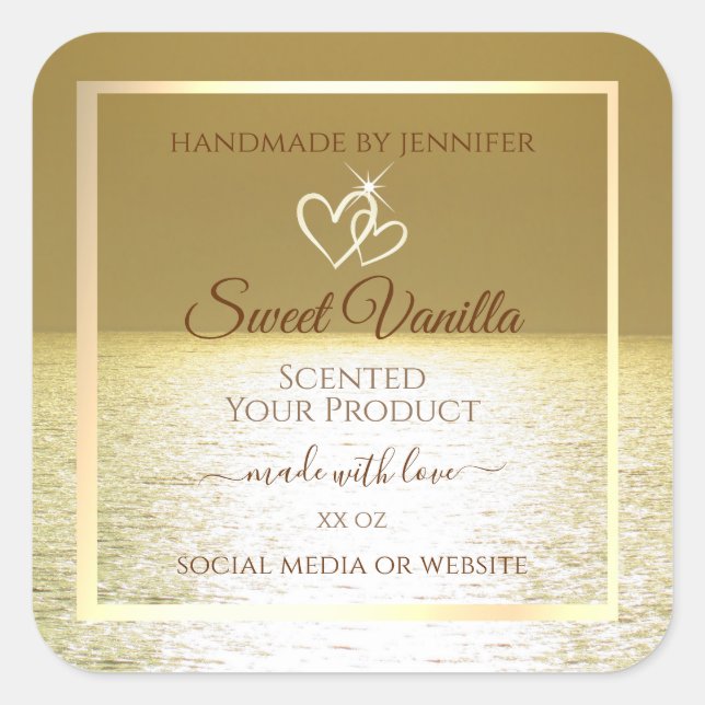 Beau Golden Ocean Produit Packaging Étiquettes (Devant)