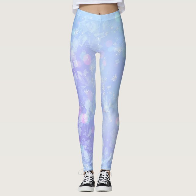 Beau hiver Leggings pour la salle de gym (Devant)