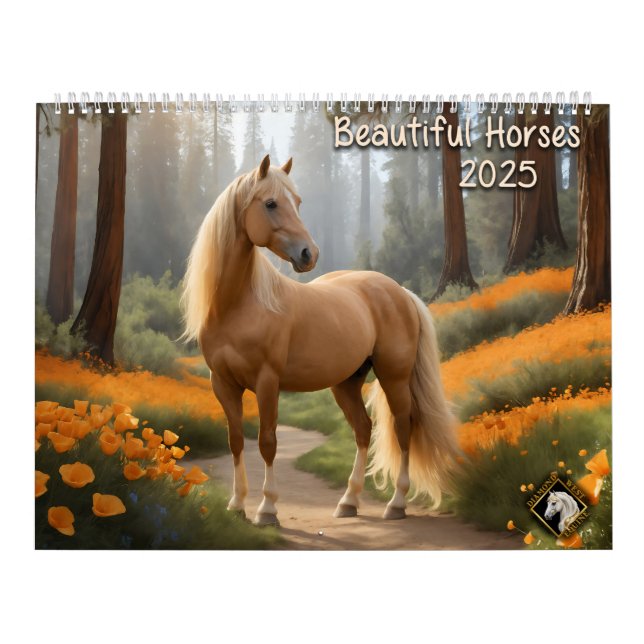 Beau Horses 2025 Calendrier mural (Protection)