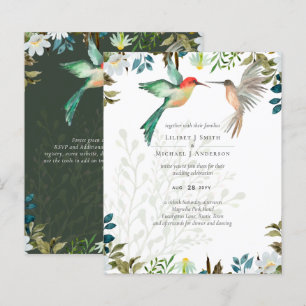 Beau HUMMINGBIRDS Couple Mariage