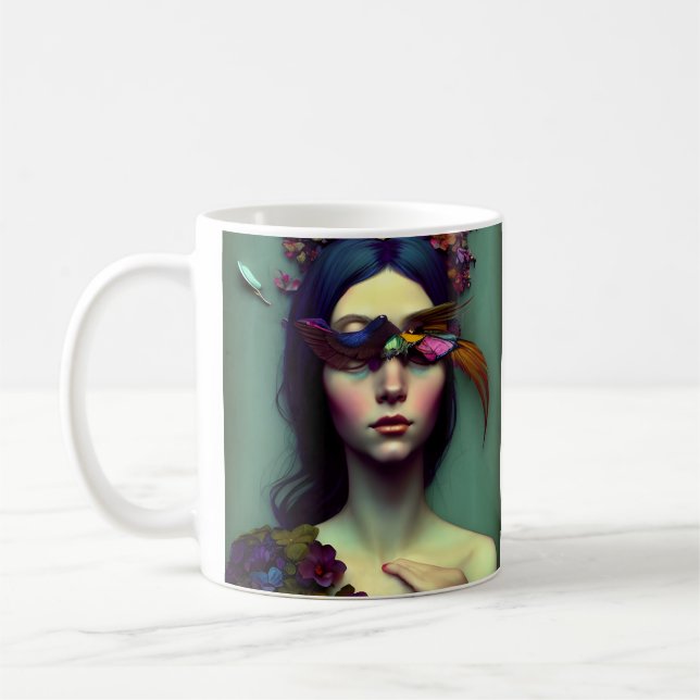 Beau Imaginaire dormant Princesse Mug (Gauche)
