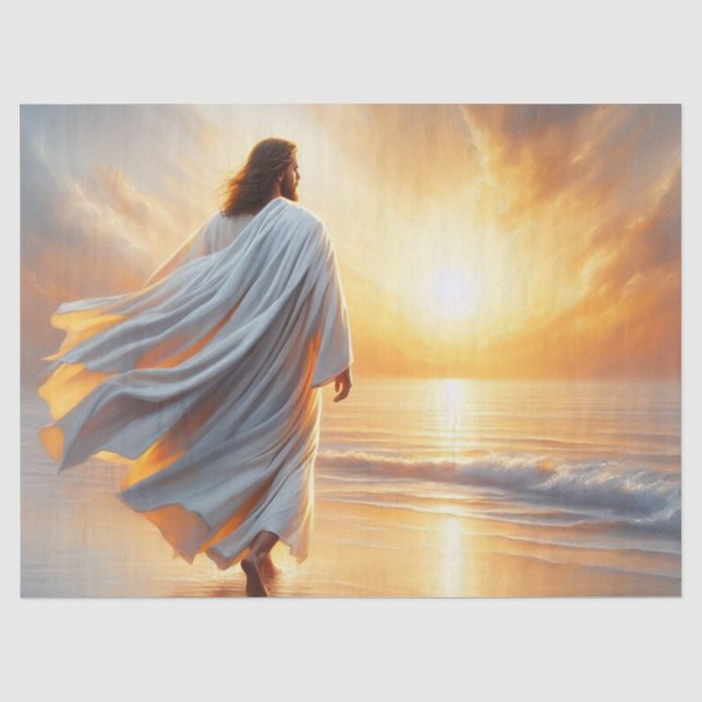 Beau Jésus au papier de soie de la mer (Recto)