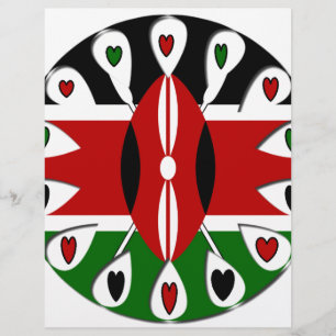 Beau Kenya Lovely Hearts Art Motif Extraordinaire