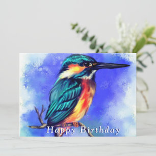 Beau Kingfisher Bird - Joyeux anniversaire