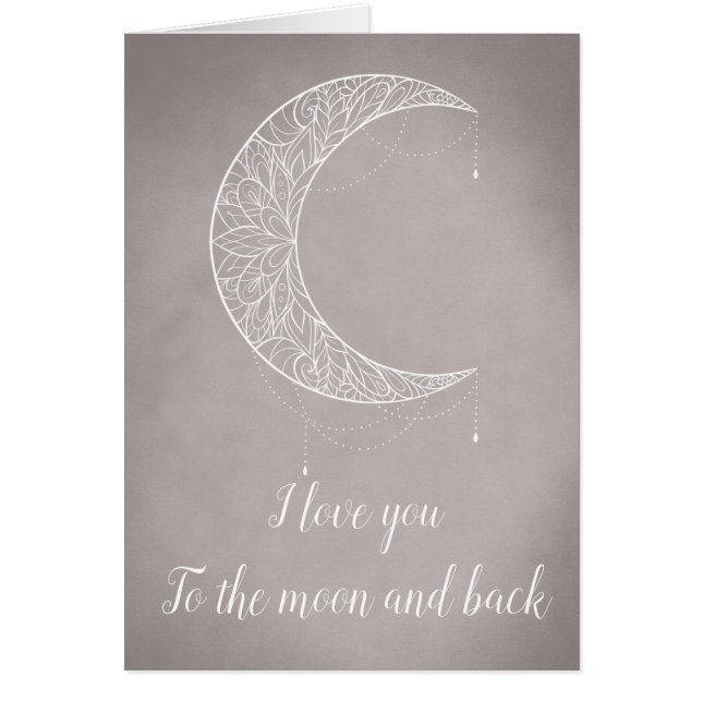 Beau Mandala Crescent Moon Design Motif (Devant)