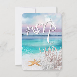 BEAU Mariage RSVP TROPICAL OCEAN