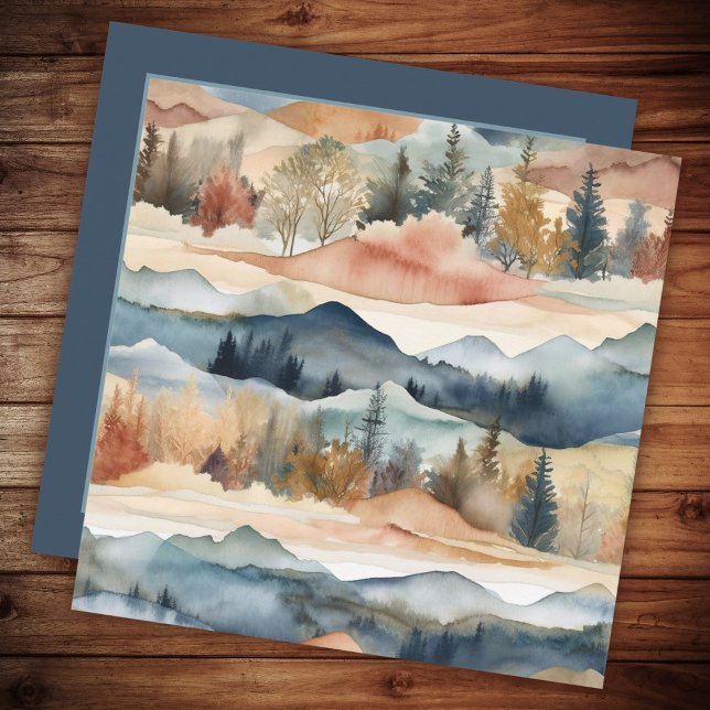 Beau Merci Aquarelle Paysage (Créateur téléchargé)