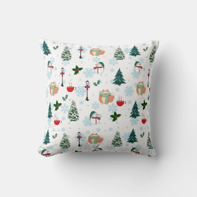 Beau modèle d'hiverJeter Coussin (Recto)