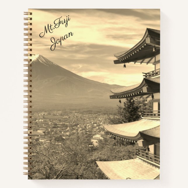 Beau Mont Fuji Japon Carnet Spiral (Devant)