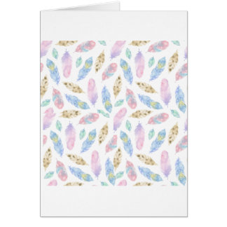 Beau motif aquarelle de plumes d'arc-en-ciel