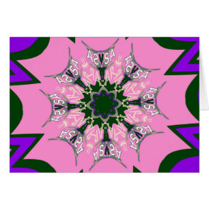 Beau motif de teinte violet rose bébé monogramme d