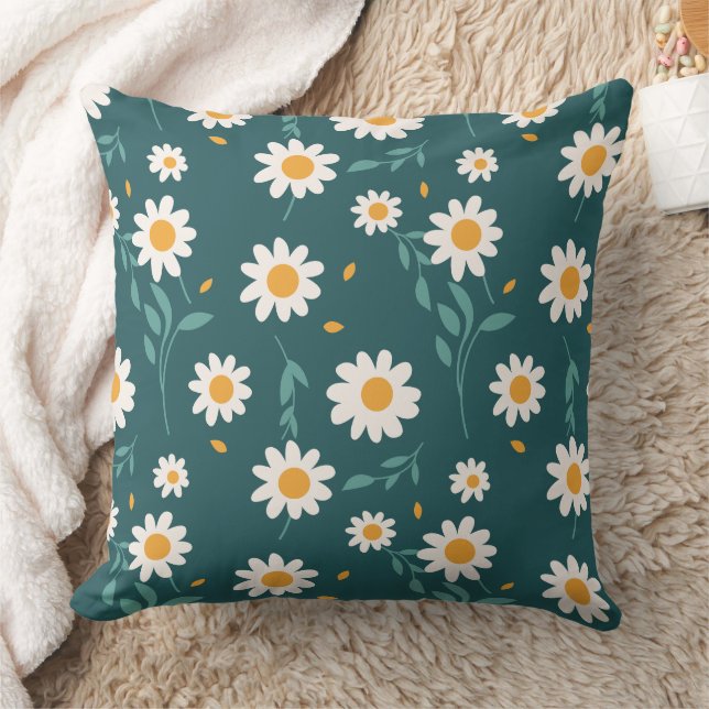 Beau motif floral pour Coussin (Couverture)